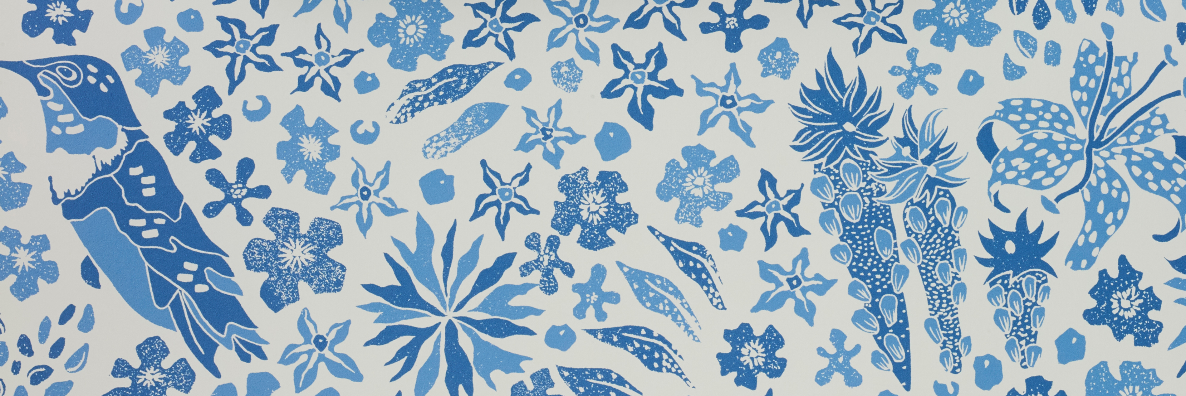 blue flower wallpaper
