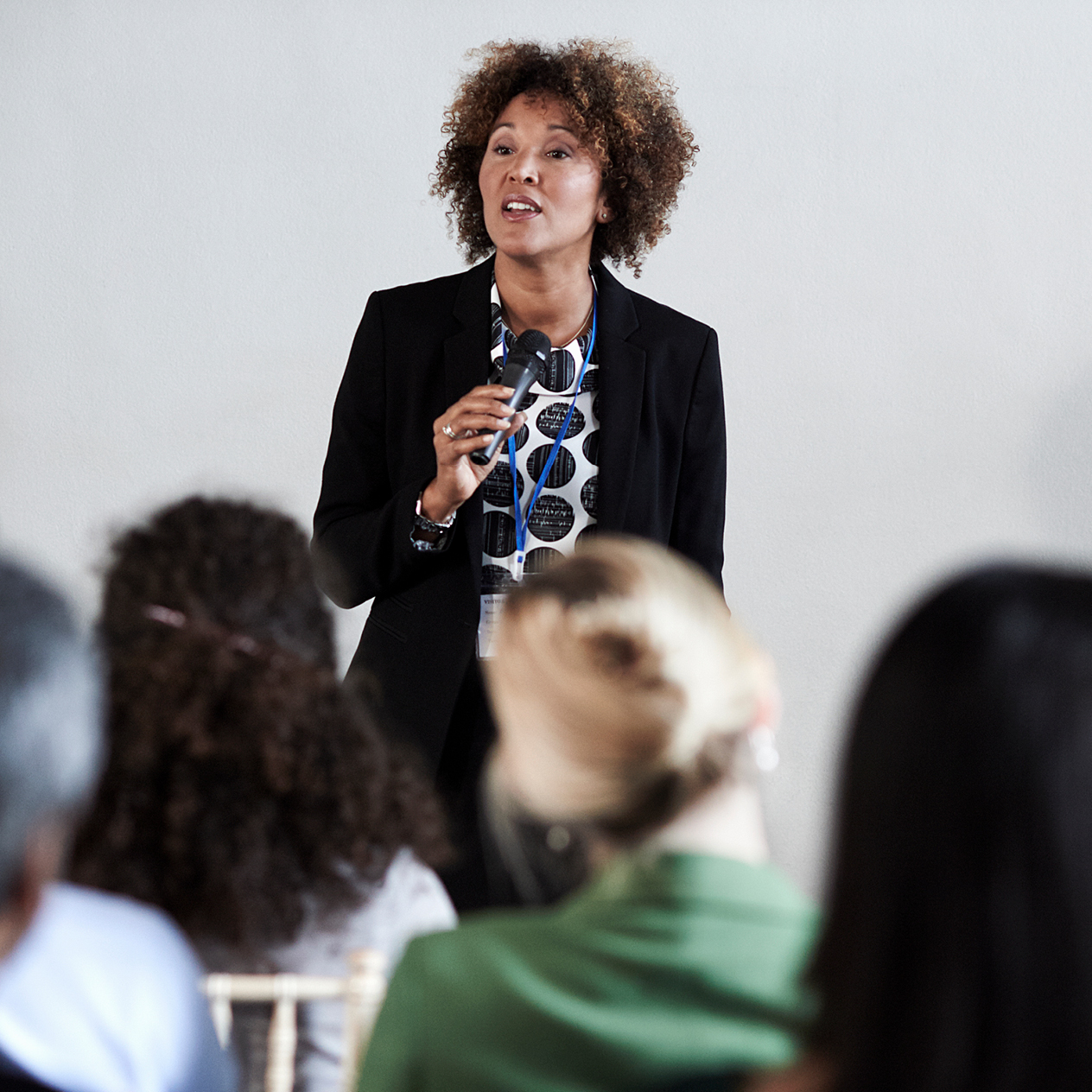 Woman leading a meeting