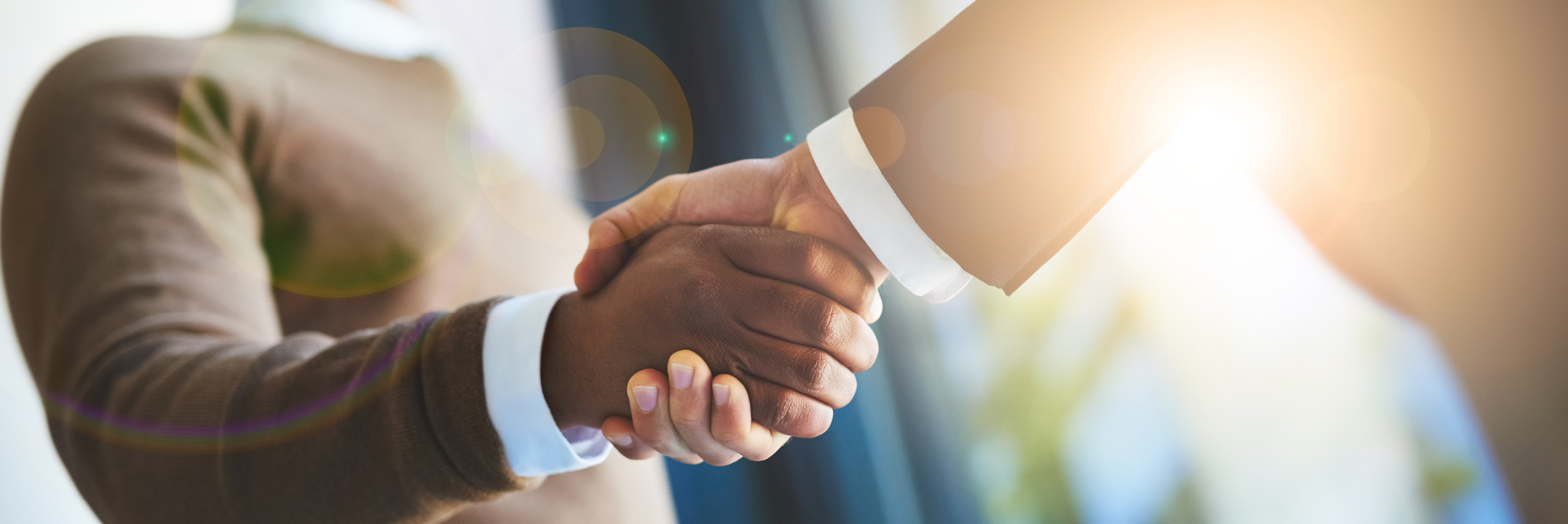 Businessmen shaking hands