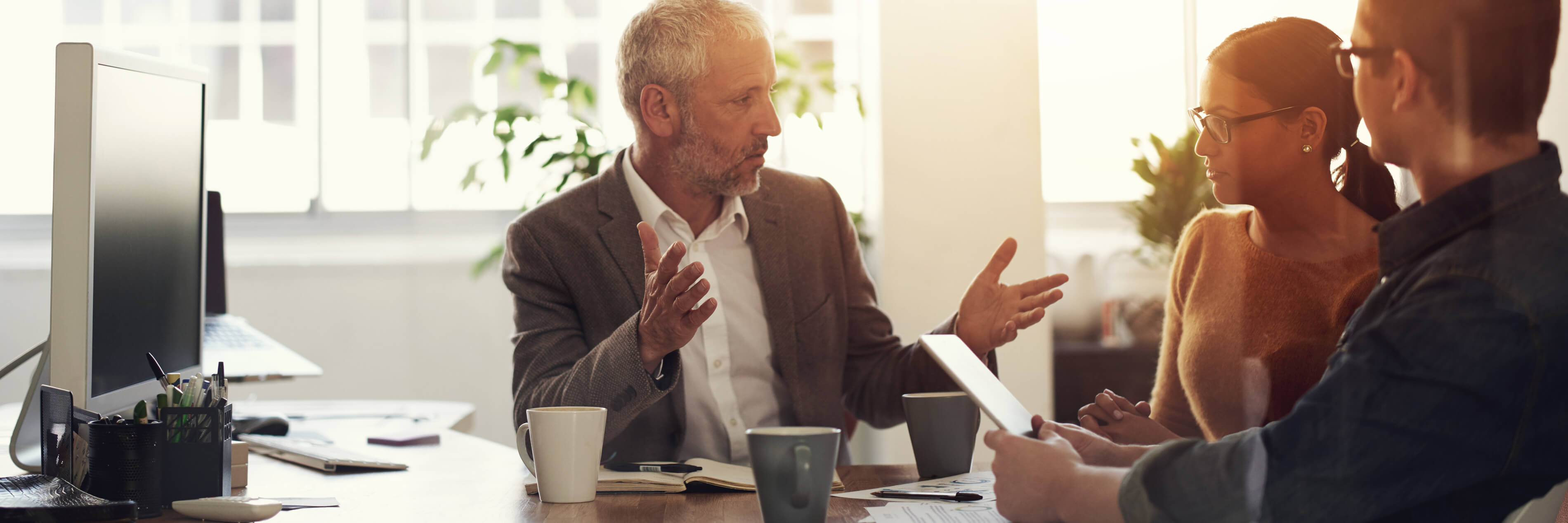 Couple meeting with financial advisor