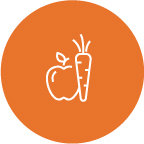 carrot and apple icon