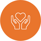 heart in hands icon