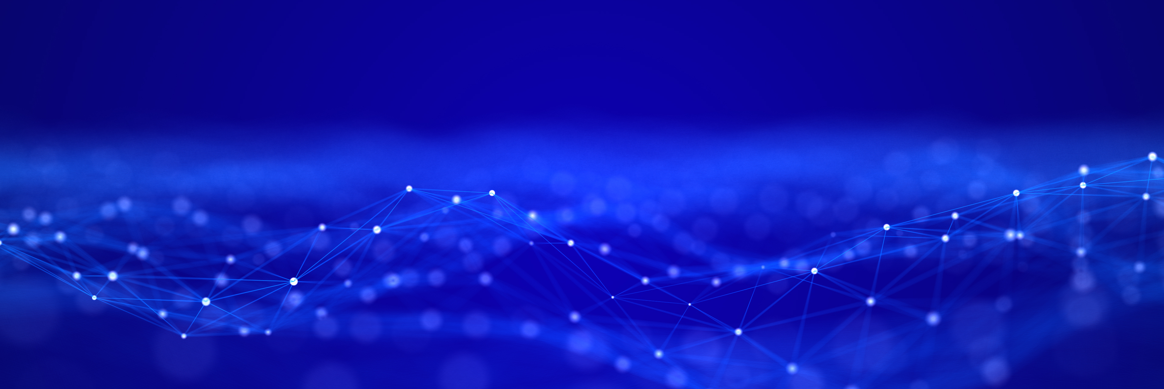 Blue image with network connection structure