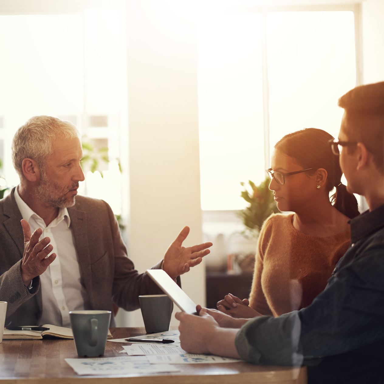 People in a meeting