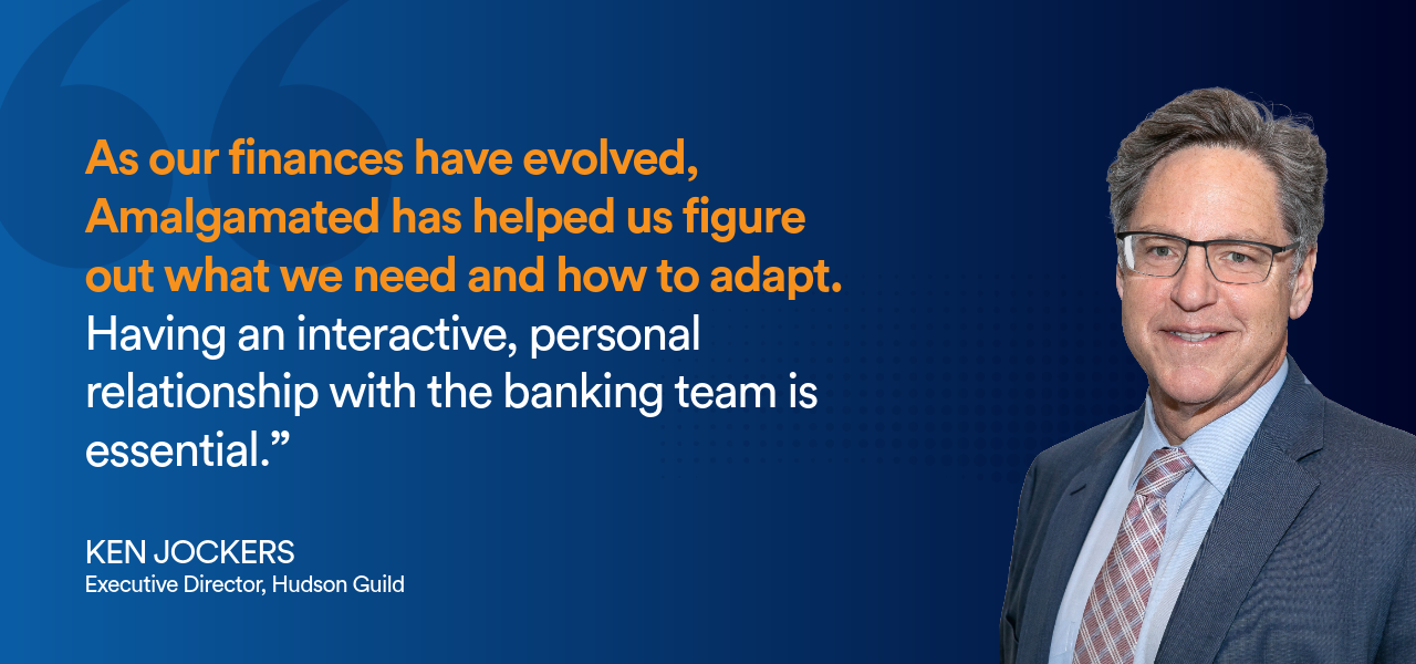 As our finances have evolved, Amalgamated has helped us figure out what we need and how to adapt.