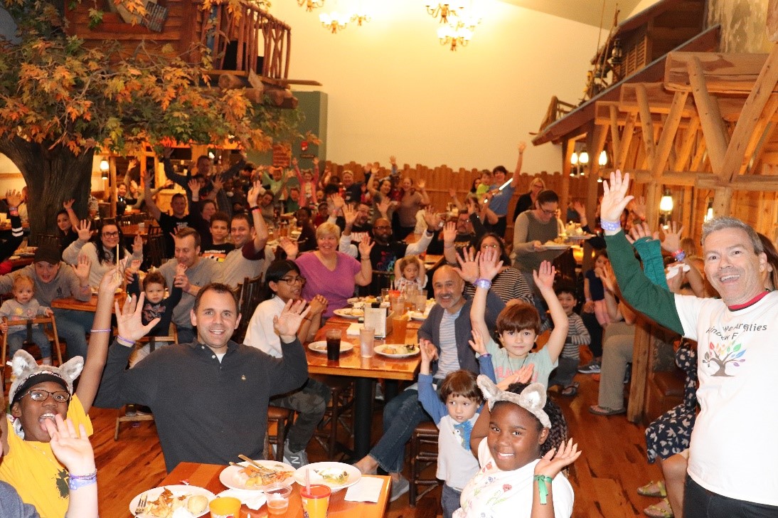 People at a Rainbow Families party